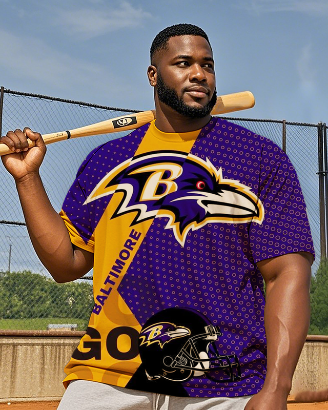 Ravens Men's Plus Size Short Sleeve T-Shirt