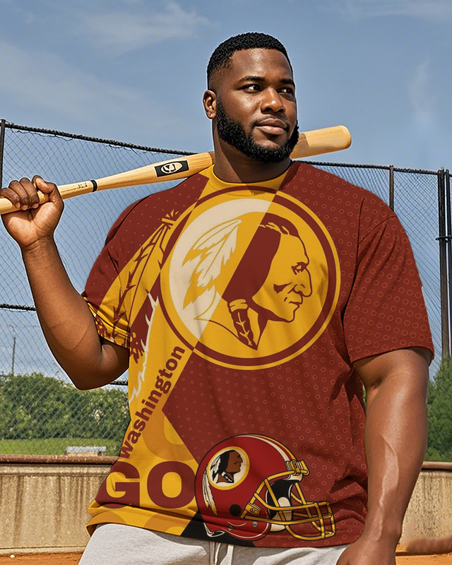 Redskins Men's Plus Size Short Sleeve T-Shirt