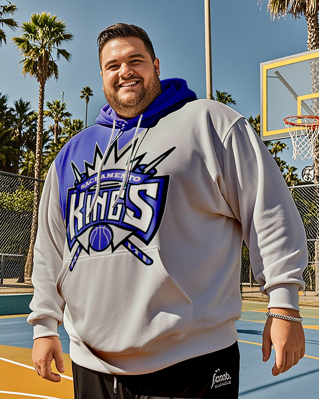 Sacramento Kings-Kapuzenpullover für Herren in Übergröße