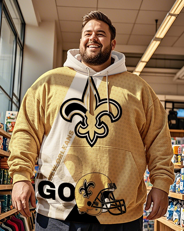 Sweat à capuche grande taille pour homme des Saints