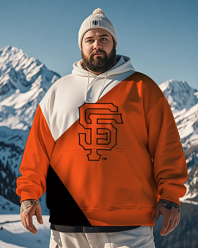 San Francisco Giants-Kapuzenpullover für Herren in Übergröße