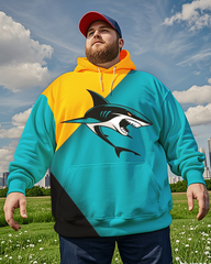 San Jose Sharks-Kapuzenpullover für Herren in Übergröße