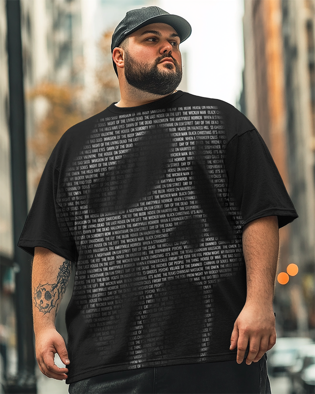 Men's Scream Plus Size Short Sleeve T-Shirt