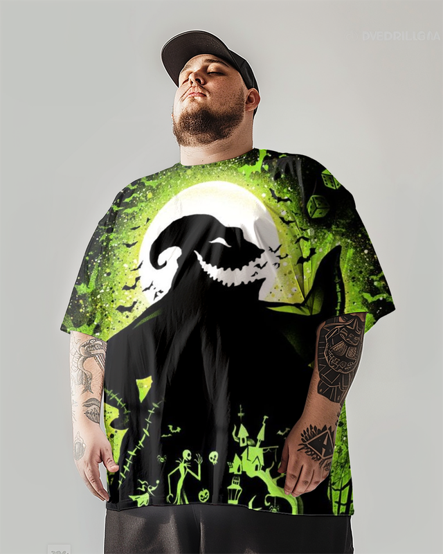 Men's Shadow on the Moon Plus Size T-Shirt & Short,