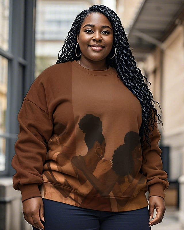 Sweat-shirts grande taille pour femmes Sisterhood