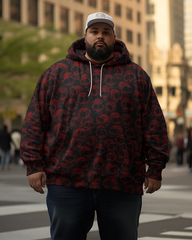 Men's Skulls Plus Size Hoodie