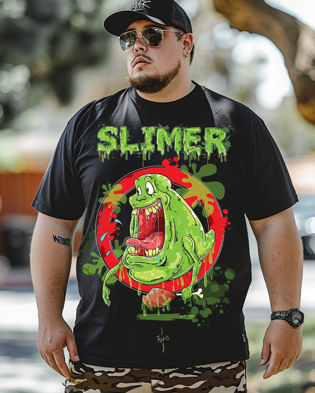 Slimer T-Shirt für Herren in Übergröße