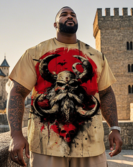 Viking Herren-T-Shirt mit kurzen Ärmeln, Übergröße