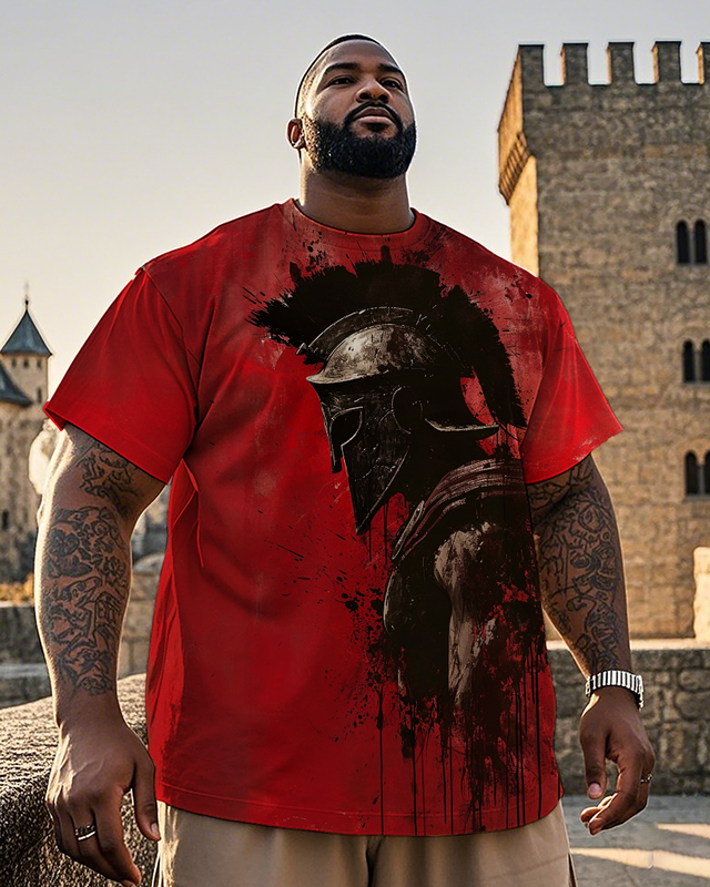 T-shirt à manches courtes Spartan pour homme, grande taille