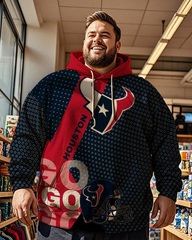 Texans Men's Plus Size Hoodie