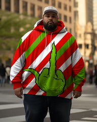 Sweats à capuche grande taille pour hommes The Christmas Grinch