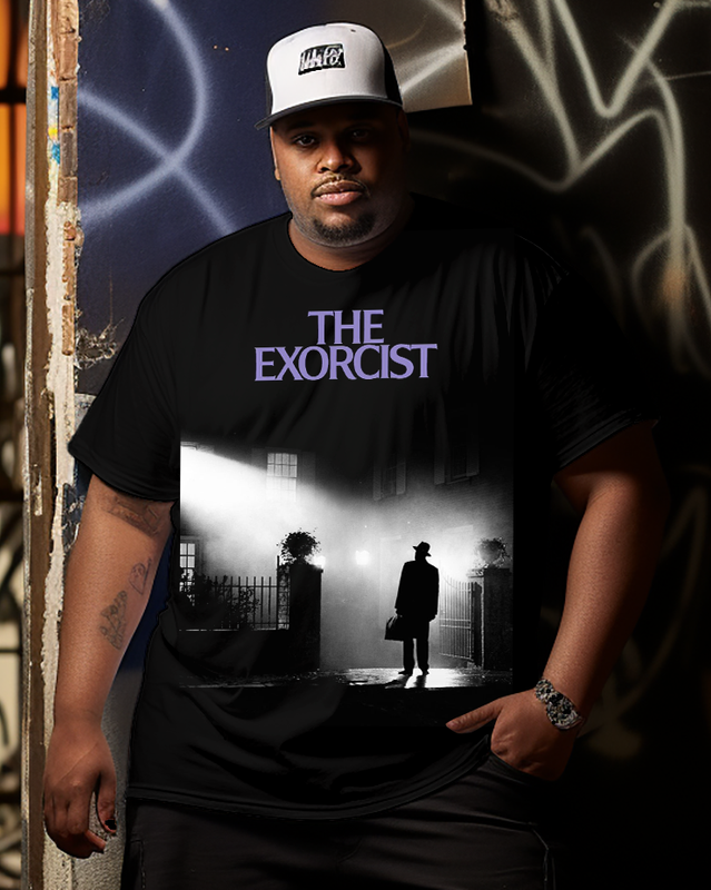 T-shirt à manches courtes pour homme The Exorcist Halloween grande taille