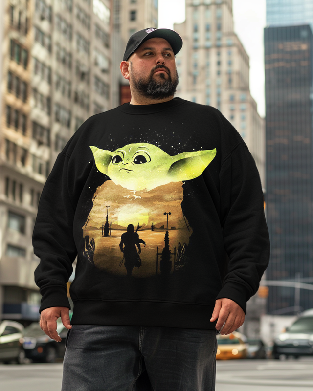 Men's Ukiyo Kid Plus Size Sweatshirts