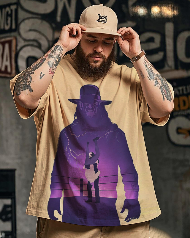 Undertaker Herren-T-Shirt mit kurzen Ärmeln, Übergröße