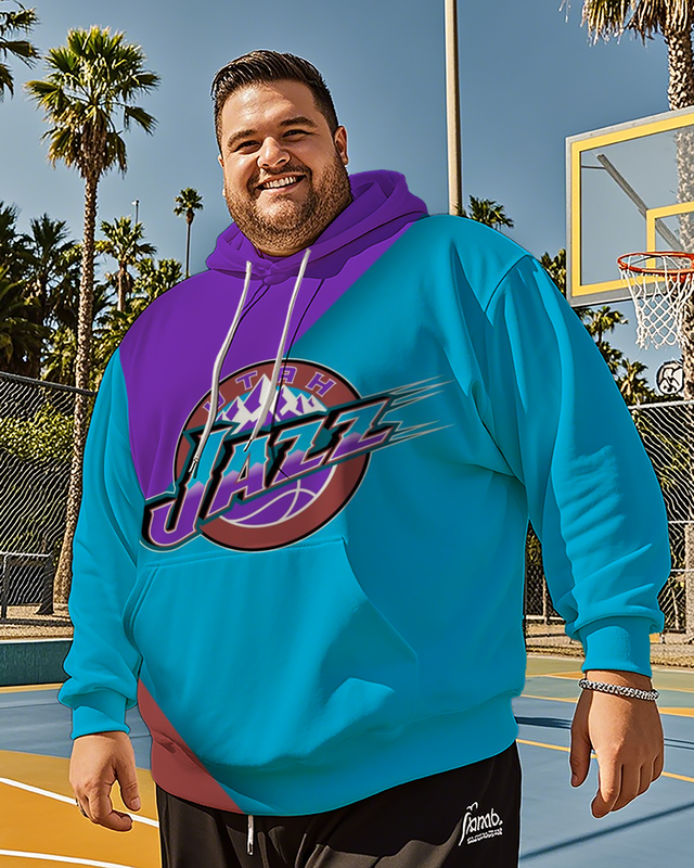 Men's Utah Jazz Plus Size Hoodie