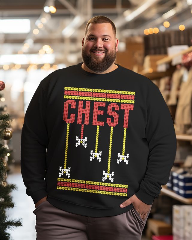 Weihnachts-Sweatshirts für Herren in großen Größen