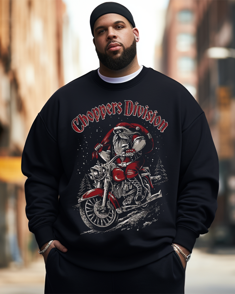 Choppers Division Cool Santa Sweatshirts in Übergröße für Herren