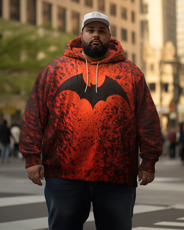 Halloween Batman Kapuzenpullover für Herren in Übergröße