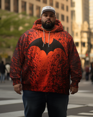 Men's Halloween Batman Plus Size Hoodie