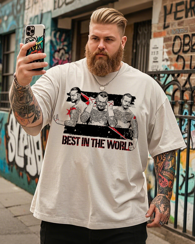 Best in The World Men's Plus Size Short Sleeve T-Shirt