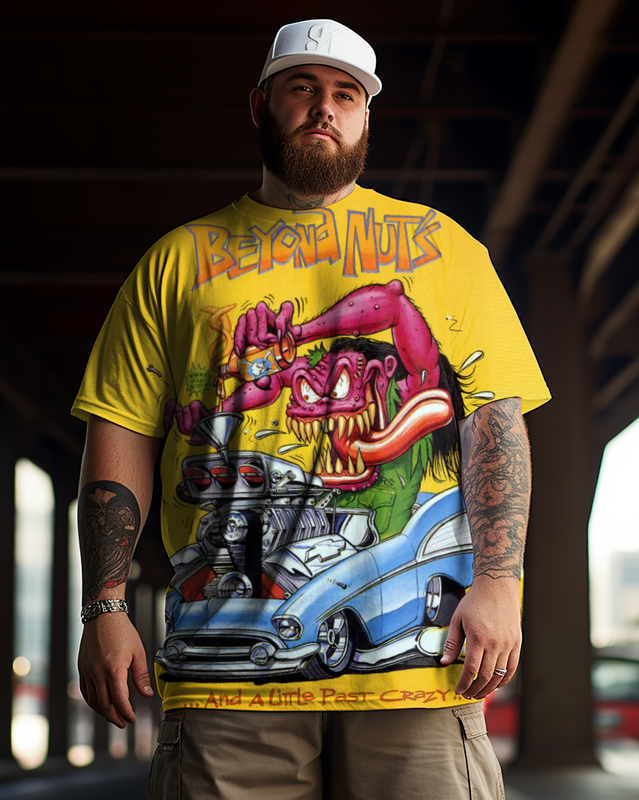 Herren Rat Fink Ed Big Daddy Roth - Beyond Nuts T-Shirt in Übergröße