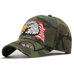 Casquette de baseball tendance avec broderie d'aigle