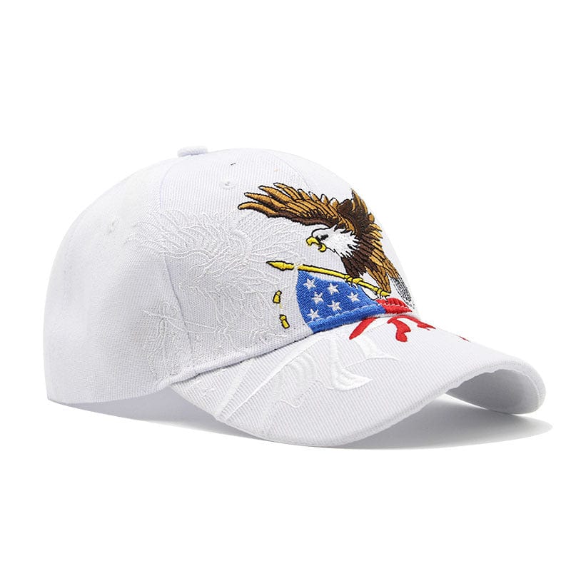 Baseballkappe mit amerikanischer Flagge und Adler-Stickerei