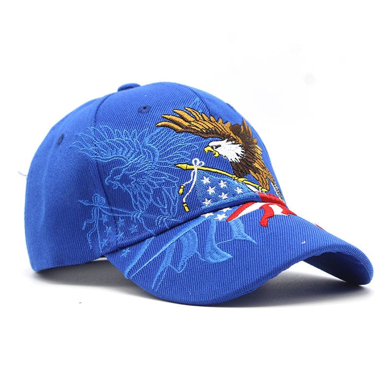 Baseballkappe mit amerikanischer Flagge und Adler-Stickerei