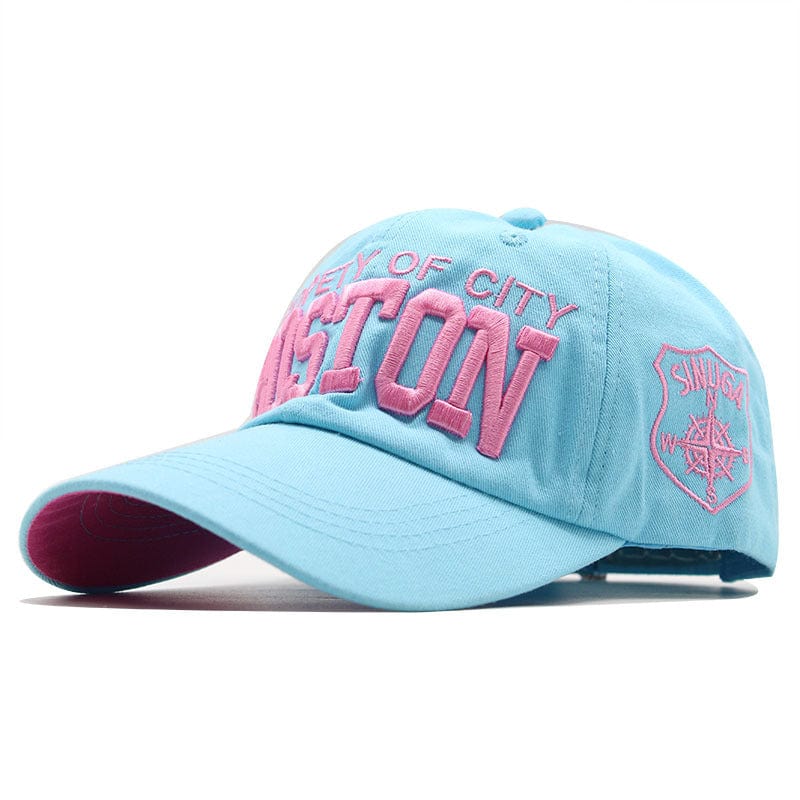 Boston three-dimensional embroidery baseball cap