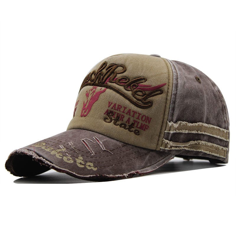 Vintage Distressed Embroidered Baseball Cap