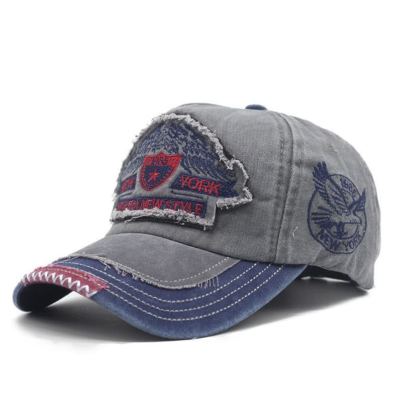 Embroidered Washed Distressed Baseball Cap