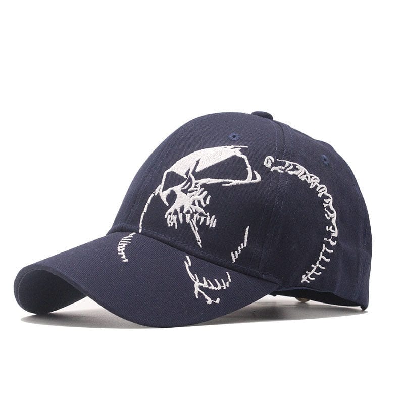 Skull Embroidered Fashion Baseball Cap