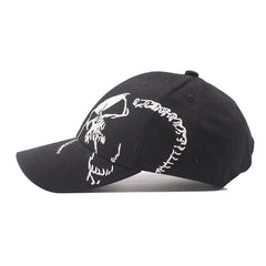 Skull Embroidered Fashion Baseball Cap