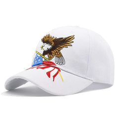 Baseballkappe mit amerikanischer Flagge und Adler-Stickerei