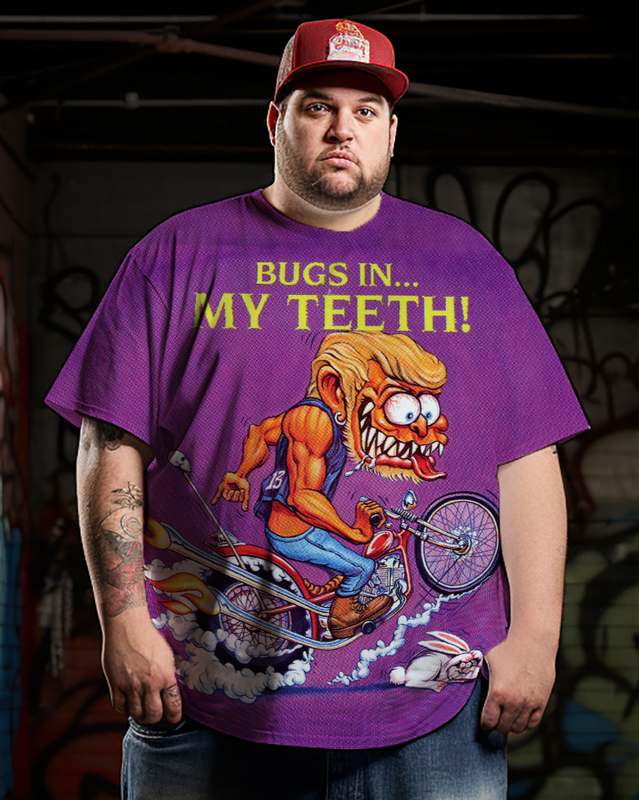 Herren Rat Fink Ed Big Daddy Roth - Bugs In My Teeth T-Shirt in Übergröße