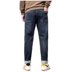 Plus Size Men's Casual Stretched Jeans , Wide-Leg Jeans