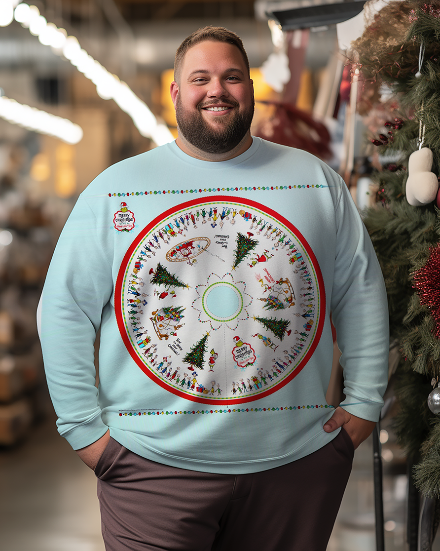 Sweat-shirts grande taille pour hommes « Comment le Grinch a volé le sapin de Noël »