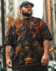 T-shirt à manches courtes grande taille pour homme avec inscription Halloween House Hudson