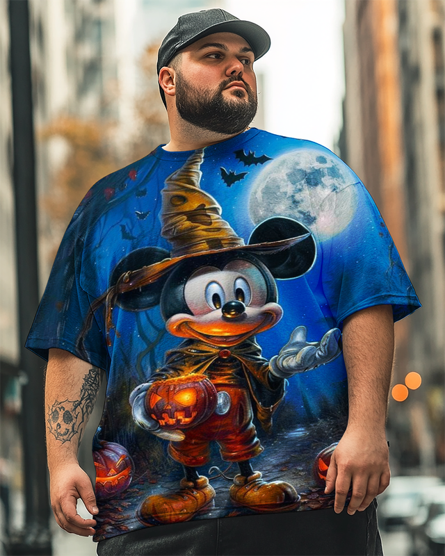 Men's Witch's Hat Plus Size T-Shirt