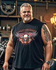 Harley-Davidson Men's Plus Size Printed Sleeveless T-Shirt