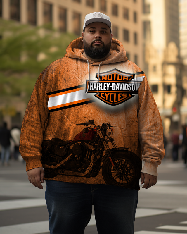 Sweat à capuche et pantalon Harley Davidson grande taille pour homme