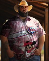 Men's  Plus Size Short Sleeve Shirt