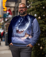 Men's Christmas night Plus Size Sweatshirts