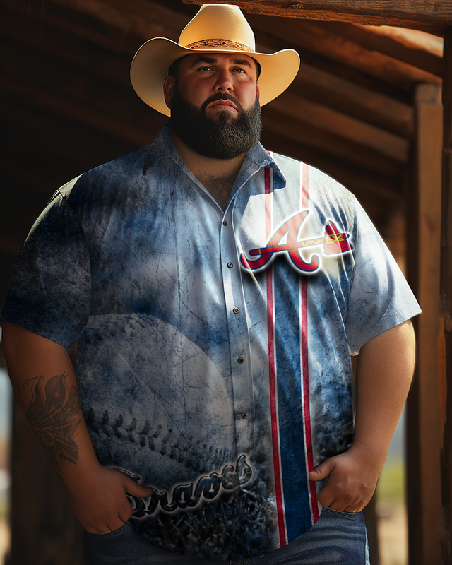 Chemise à manches courtes grande taille pour homme 