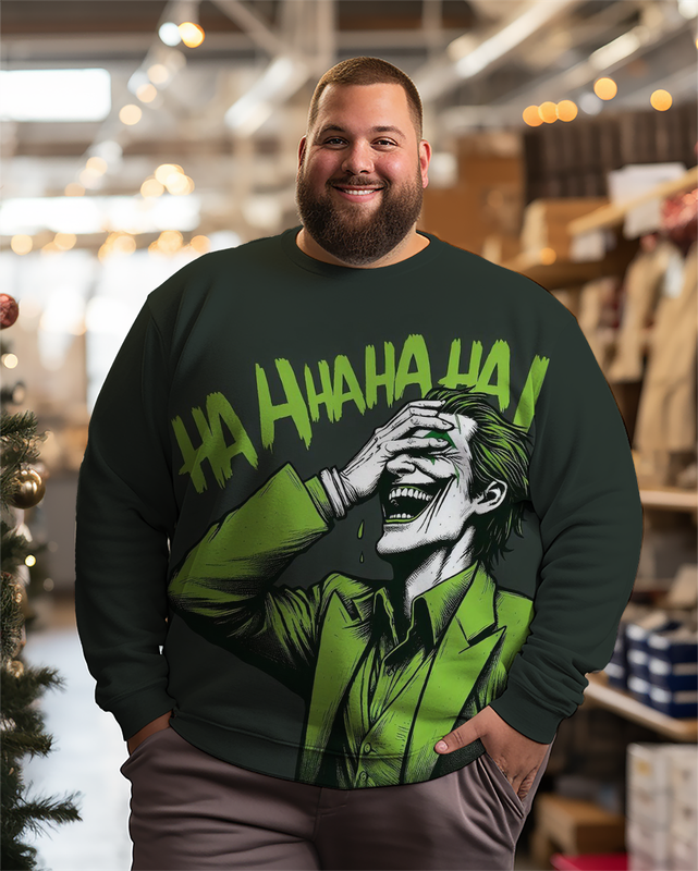 Joker-Sweatshirts für Herren in großen Größen