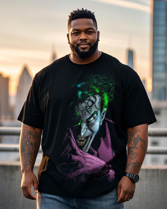 Joker Men's Plus Size Short Sleeve T-Shirt