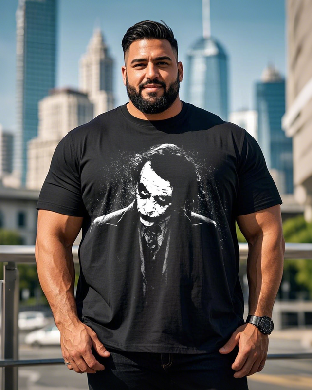 Joker Men's Plus Size Short Sleeve T-Shirt