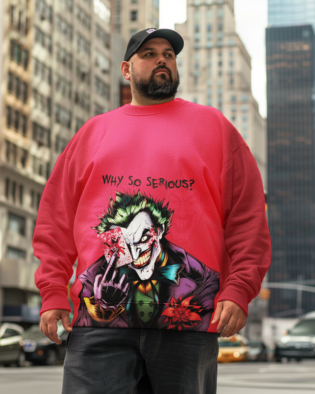 Joker-Sweatshirts für Herren in großen Größen