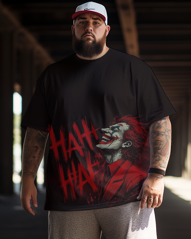 Joker T-Shirt für Herren in Übergröße, kurzärmelig