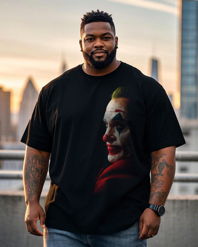 Joker Men's Plus Size Short Sleeve T-Shirt